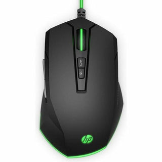 Mouse HP Pavilion 200 Black Green Gaming With cable
