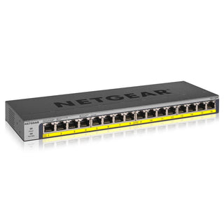 Switch Netgear GS116PP-100EUS       Black 32 Gbps