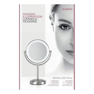 Magnifying Mirror with LED Babyliss Espejo De Maquillaje Led - Dulcy Beauty