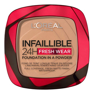 Powder Make-up Base L'Oreal Make Up Infallible 24H Fresh Wear (9 g) - Dulcy Beauty