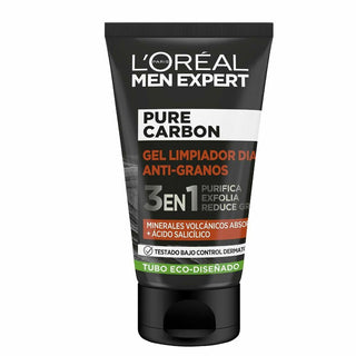 Facial Exfoliator L'Oreal Make Up Men Expert Pure Carbon Anti-acne - Dulcy Beauty