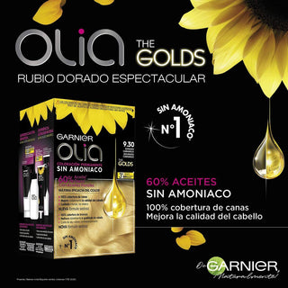Dye No Ammonia Garnier Olia 9,30 - Dorado caramelo (54 ml) - Dulcy Beauty