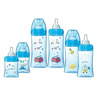 Set of baby's bottles Dodie Newborn Blue 6 Units