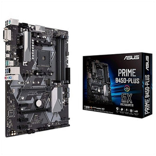 Motherboard Asus PRIME B450-PLUS ATX DDR4 AM4 AMD B450 AMD AMD AM4