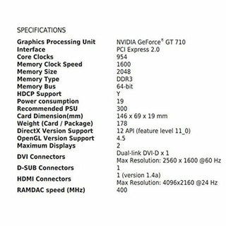 Graphics card MSI V809-2000R 2 GB DDR3 2 GB RAM