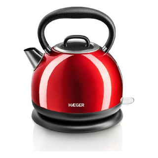 Water Kettle and Electric Teakettle Haeger Red Cherry 2200 W (1,7 L)