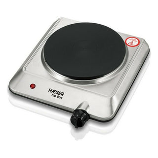 Electric Hot Plate Haeger HP01S014A Stainless steel 1 Stove Silver