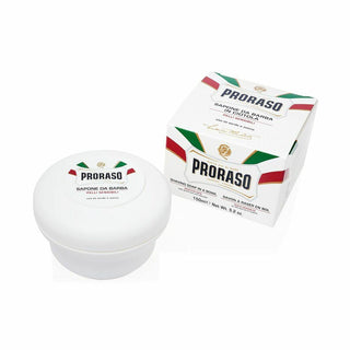 Shaving Soap White Proraso Pelli Sensibli 150 ml - Dulcy Beauty