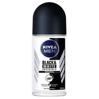 Roll-On Deodorant Men Black & White Invisible Nivea (50 ml) - Dulcy Beauty