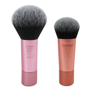 Set of Make-up Brushes Real Techniques Mini Brush Duo 2 Pieces (2 pcs) - Dulcy Beauty