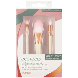 Set of Make-up Brushes Ecotools Ready Glow Limited edition 3 Pieces - Dulcy Beauty