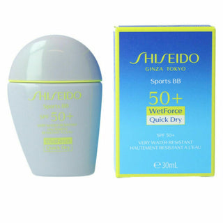 Hydrating Cream with Colour Sports BB Shiseido SPf 50+ Very Dark (30 - Dulcy Beauty