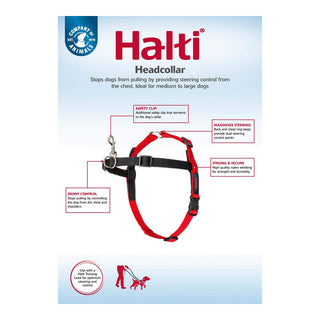 Dog Harness Company of Animals Halti Black/Red Size S (36-64 cm)