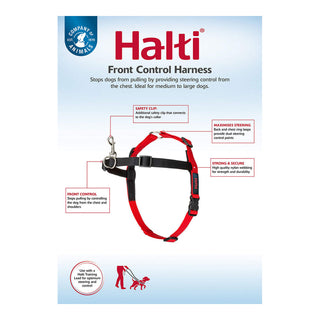 Dog Harness Company of Animals Halti Black/Red Size M (58-86 cm)