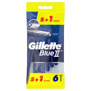 Manual shaving razor Gillette Blue II 6 Units - Dulcy Beauty