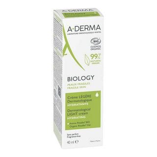 Hydrating Cream A-Derma Biology Light (40 ml) - Dulcy Beauty