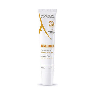 Facial Sun Cream A-Derma Protect Fluide Invisible SPF 50+ (40 ml) - Dulcy Beauty