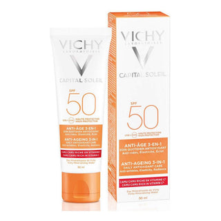 Anti-Ageing Cream Capital Soleil Vichy VCH00115 Antioxidant 3-in-1 50 - Dulcy Beauty