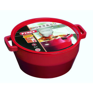 Ovenschotel met deksel pyrex slow cook gietijzer