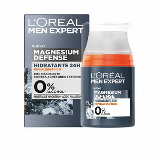 Hydrating Facial Cream L'Oreal Make Up Men Expert Magnesium Defense 24 - Dulcy Beauty