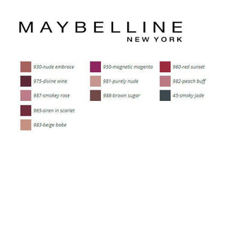 Lipstick Color Sensational Mattes Maybelline - Dulcy Beauty