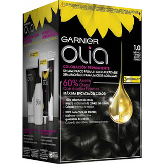 Dye No Ammonia Olia Garnier 3600541234321 Ebony Black - Dulcy Beauty