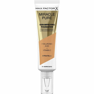 Liquid Make Up Base Max Factor Miracle Pure Spf 30 Nº 70-warm sand 30 - Dulcy Beauty