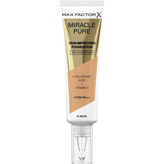 Liquid Make Up Base Max Factor Miracle Pure 55-beige SPF 30 (30 ml) - Dulcy Beauty