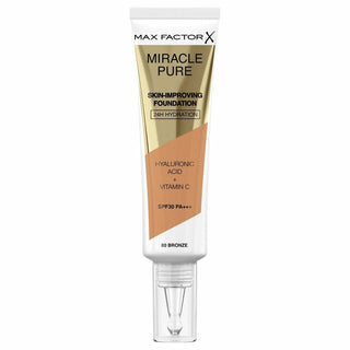 Liquid Make Up Base Max Factor Miracle Pure Spf 30 Nº 80-bronze 30 ml - Dulcy Beauty
