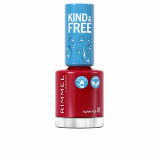 nail polish Rimmel London Kind & Free 156-poppy pop red (8 ml) - Dulcy Beauty
