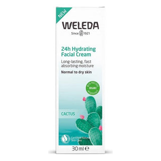 Hydrating Facial Cream Cactus Opuntia 24h Weleda (30 ml) - Dulcy Beauty