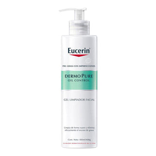Facial Cleansing Gel Dermo Pure Eucerin Dermopure Oil Control (400 ml) - Dulcy Beauty