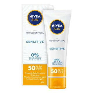 Facial Sun Cream Sensitive Nivea (50 ml) (Unisex) (50 ml) - Dulcy Beauty