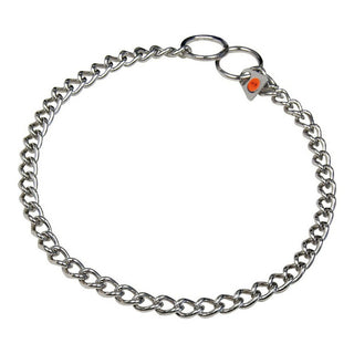 Dog collar Hs Sprenger Silver 2,5 mm Links Twisted (45 cm)