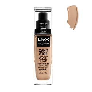 Nyx Can´t Stop Won´t Stop Täysi peittävä meikkivoide Medium Olive 30ml