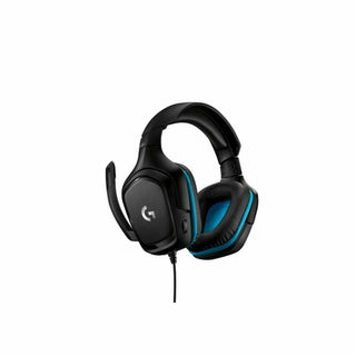 Gaming Headset with Microphone Logitech G432 Black Blue Blue/Black