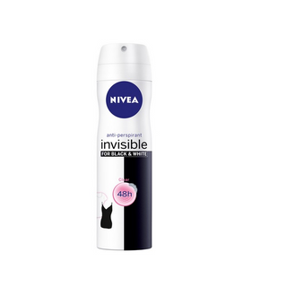 Nivea Invisible para spray preto e branco de 200ml