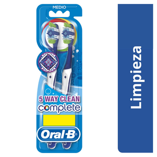فرشاة أسنان أورال بي كومبليت متوسطة 2 وحدة
