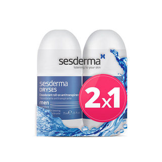 Sesderma Pack Dryses Desodorante Antitranspirante Roll On Masculino 2x75ml