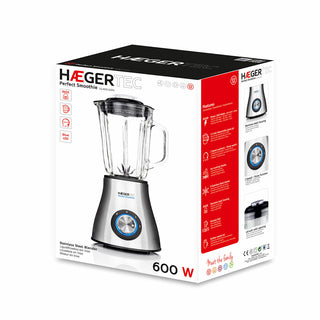 Cup Blender Haeger 600 W Silver 600 W 1,5 L