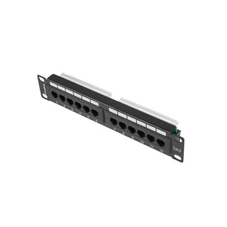 12-poort UTP Categorie 6 Patch Panel Lanberg PPU6-9012-B