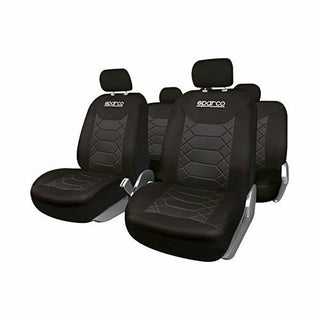 Cubiertas de asiento para automóvil Sparco Black (11 PC)