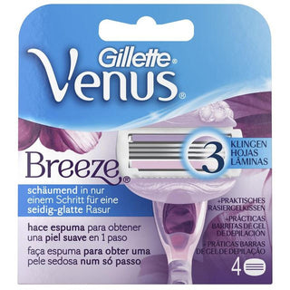 Replacement Shaver Blade Gillette Venus Breeze 4 Units - Dulcy Beauty