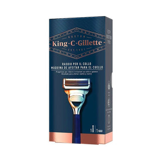 Manual shaving razor King C Gillette Neck Razor Blue - Dulcy Beauty