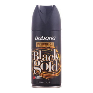 Spray Deodorant Men Black Gold Babaria (150 ml) - Dulcy Beauty