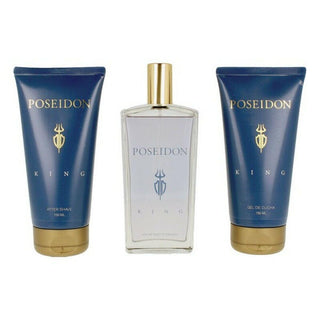 Men's Perfume Set The King Poseidon EDT (3 pcs) (3 pcs) - Dulcy Beauty