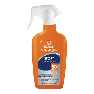 Body Sunscreen Spray Ecran Sunnique Sport Sun Milk Spf 50 (300 ml) - Dulcy Beauty