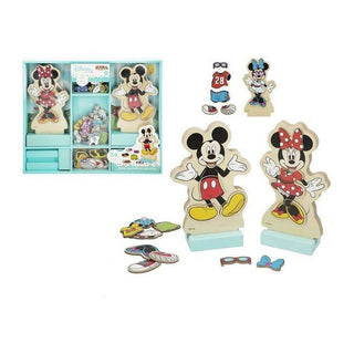 Educational Game Disney Magnetic Cothes 54 Pieces 34 x 28 cm Wood