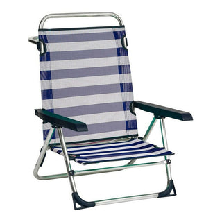 Sedia da spiaggia alcol 1 in alluminio multi-posizione pieghevole 79,5 x 59,5 x 56