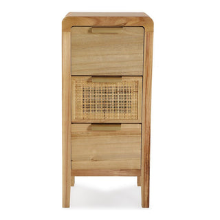 Cassetto di cassetti versa Rattan MDF Wood (24 x 66 x 30 cm)